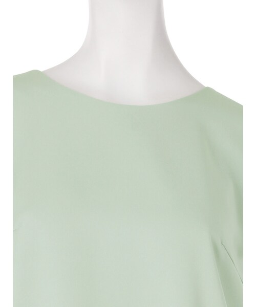 LAGUNAMOON（ラグナムーン）の「バックプリーツレイヤードTOPS（トップス・レディース・ホワイト/ブラック/ミントグリーン・F）」の8枚目の写真