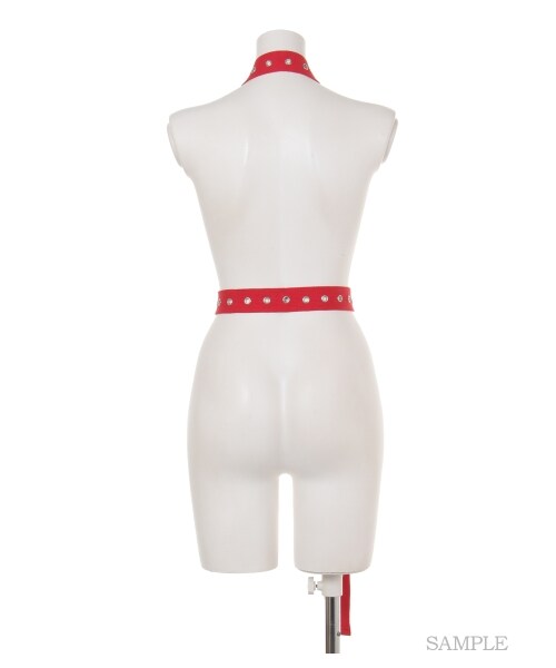 lilLilly（リルリリー）の「[LILICIOUS]アイレットハーネス（ファッション雑貨・レディース・WHITE/PINK/RED/BLACK・FREE）」の6枚目の写真