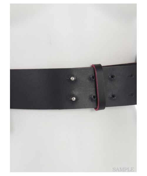 lilLilly（リルリリー）の「[LILICIOUS]レザーワイドハーネス（ファッション雑貨・レディース・BEIGE/BLACK・FREE）」の8枚目の写真