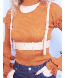 lilLilly | [LILICIOUS]レザーワイドハーネス(ファッション雑貨)