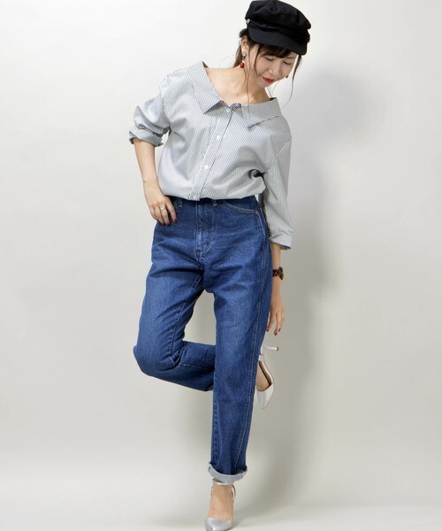 archives（アルシーヴ）の「【Wrangler】LOOSE TAPERED（デニムパンツ・レディース・ネイビー・SMALL/MEDIUM）」の5枚目の写真