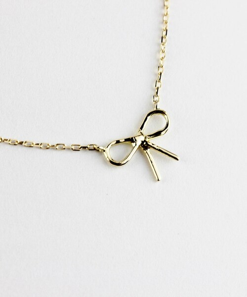les desseins de DIEU（レデッサンドゥデュー）の「レ デッサン ドゥ デュー 430 ラブ ノット リボン ネックレス（ネックレス・レディース・ゴールド・40cm）」の2枚目の写真