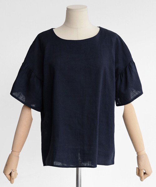 DHOLIC（ディーホリック）の「リネンブレンドギャザースリーブブラウス（シャツ/ブラウス・レディース・FREE）」の5枚目の写真