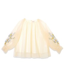 flower | flower tree emb top～ﾌﾗﾜｰﾂﾘｰｴﾝﾌﾞﾛｲﾀﾞﾘｰﾄｯﾌﾟ(シャツ/ブラウス)