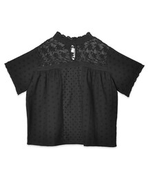 flower | lacepattern mix blouse ～ﾚｰｽﾊﾟﾀｰﾝﾐｯｸｽﾌﾞﾗｳｽ(シャツ/ブラウス)