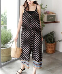 DHOLIC | ストラップSETエスニックワイドオールインワン(サロペット/オーバーオール)