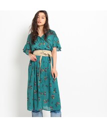 OZOC | ベルト付総柄シャツワンピース(ワンピース/ドレス)