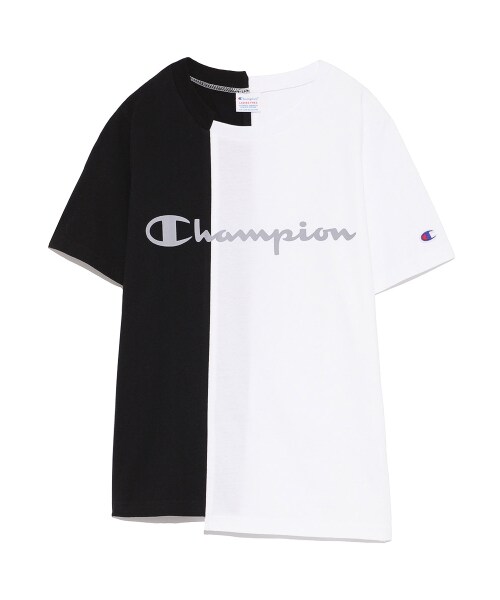 FRAY I.D×Champion 切り替えロゴＴシャツ FRAY I.D（フレイアイディー）の「【FRAY I.D×Champion】切り替えロゴ
