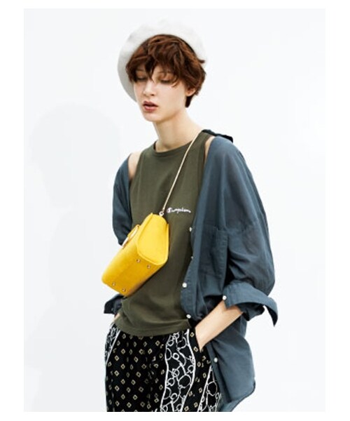 FRAY I.D（フレイアイディー）の「【FRAY I.D×Champion】アシメタンク
