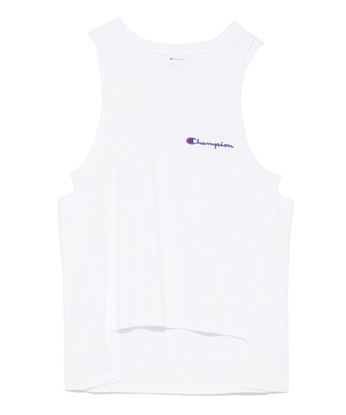 フレイアイディー★チャンピオン コラボタンクトップ FRAY I.D（フレイアイディー）の「【FRAY I.D×Champion】アシメタンク