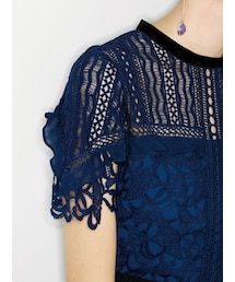 FRAY I.D（フレイアイディー）の「レースミディドレス（パーティー