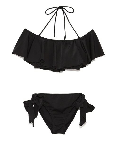 FRAY I.D オフショルダー水着 ブラック FRAY I.D（フレイアイディー）の「オフショルビキニ（水着）」 - WEAR