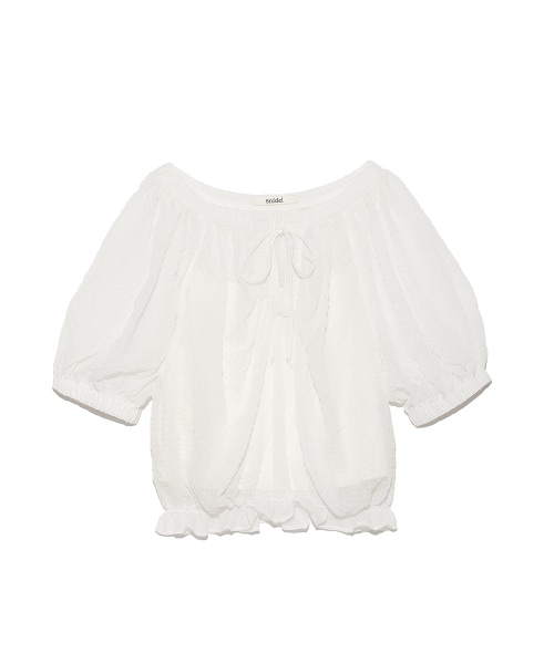 SNIDEL（スナイデル）の「クレープシフォンブラウス（ブラウス