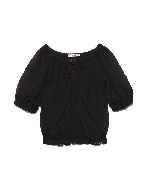 SNIDEL(スナイデル)の「クレープシフォンブラウス(ブラウス・レディース・WHT/PNK/BLK・F)」の3枚目の写真