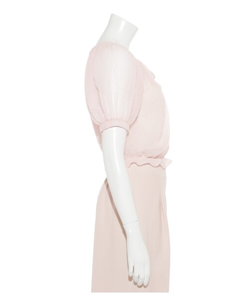 SNIDEL(スナイデル)の「クレープシフォンブラウス(ブラウス・レディース・WHT/PNK/BLK・F)」の7枚目の写真