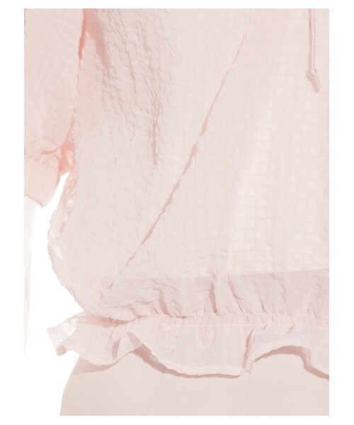 SNIDEL(スナイデル)の「クレープシフォンブラウス(ブラウス・レディース・WHT/PNK/BLK・F)」の10枚目の写真