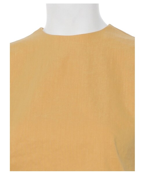 Mila Owen（ミラオーウェン）の「バックウエストベルトノースリーブトップス（プルオーバー・レディース・WHT/YEL/BLK・F）」の8枚目の写真