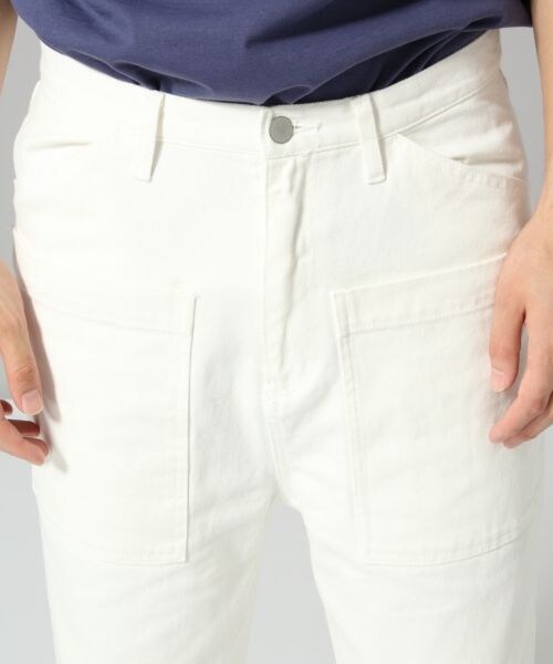 HARE（ハレ）の「ワークデザインデニムパンツ（パンツ・オフホワイト/ライトブルー）」の12枚目の写真