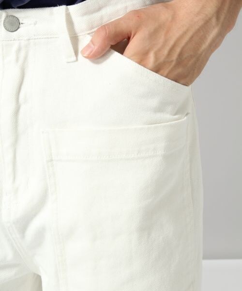 HARE（ハレ）の「ワークデザインデニムパンツ（パンツ・オフホワイト/ライトブルー）」の13枚目の写真