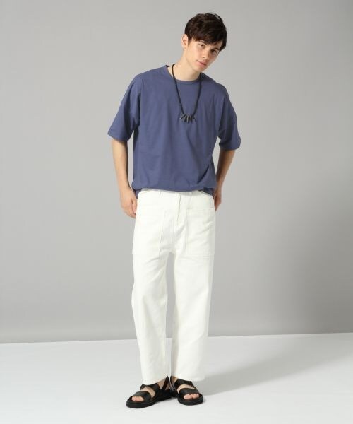 HARE（ハレ）の「ワークデザインデニムパンツ（パンツ・オフホワイト/ライトブルー）」の4枚目の写真