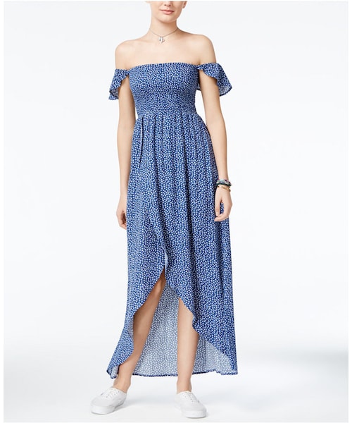 tulip hem maxi dress