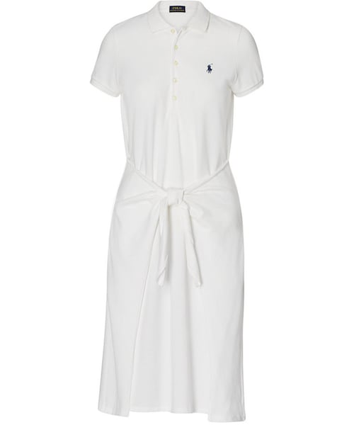 POLO RALPH LAUREN ワンピース M セール】 ベルテッド シルクブレンド シャツドレス （ロング