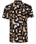 Topman | Torn Paper Print Short Sleeve Casual Shirt(襯衫)