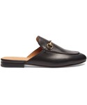 Gucci | GUCCI Princetown leather backless loafers()