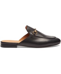GUCCI | GUCCI Princetown leather backless loafers(シューズ)