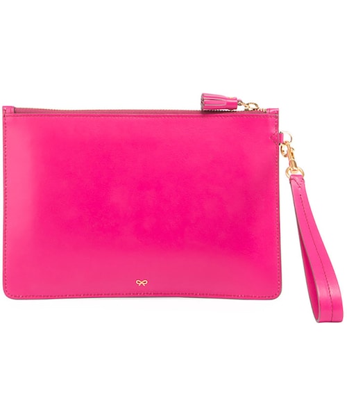 Anya Hindmarch（アニヤハインドマーチ）の「Anya Hindmarch Shearling Heart Zip Wristlet