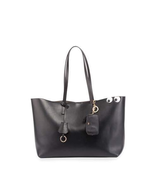 ANYA HINDMARCH 黒 トートバッグ 顔デザイン ANYA HINDMARCH アニヤハインドマーチ トートバッグ TOTE EYES NYLON