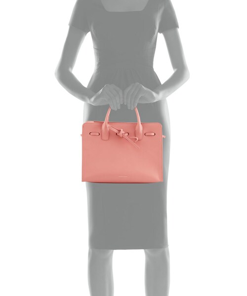 MANSUR GAVRIEL（マンサーガブリエル）の「Mansur Gavriel Sun Mini Calf Leather Tote Bag（トートバッグ・レディース・Pink/Red・One Size）」の6枚目の写真