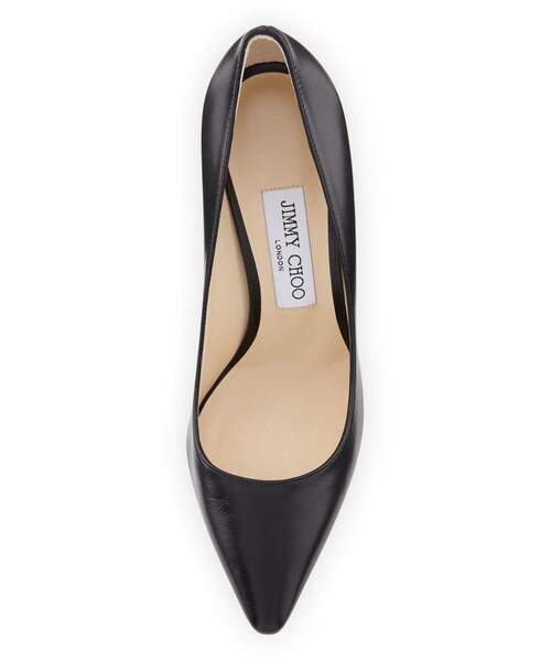 JIMMY CHOO（ジミーチュウ）の「Jimmy Choo Romy Leather 100mm Pump（パンプス・レディース・Beige/Black・9.5B / 39.5EU/9B / 39EU/8B / 38EU/10B / 40EU/5B / 35EU/8.5B / 38.5EU/7.5B / 37.5EU/7B / 37EU/10.5B / 40.5EU/11B / 41EU/6.5B / 36.5EU/6B / 36EU）」の3枚目の写真