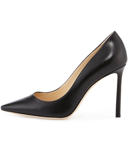 JIMMY CHOO（ジミーチュウ）の「Jimmy Choo Romy Leather 100mm Pump（パンプス・レディース・Beige/Black・9.5B / 39.5EU/9B / 39EU/8B / 38EU/10B / 40EU/5B / 35EU/8.5B / 38.5EU/7.5B / 37.5EU/7B / 37EU/10.5B / 40.5EU/11B / 41EU/6.5B / 36.5EU/6B / 36EU）」の5枚目の写真