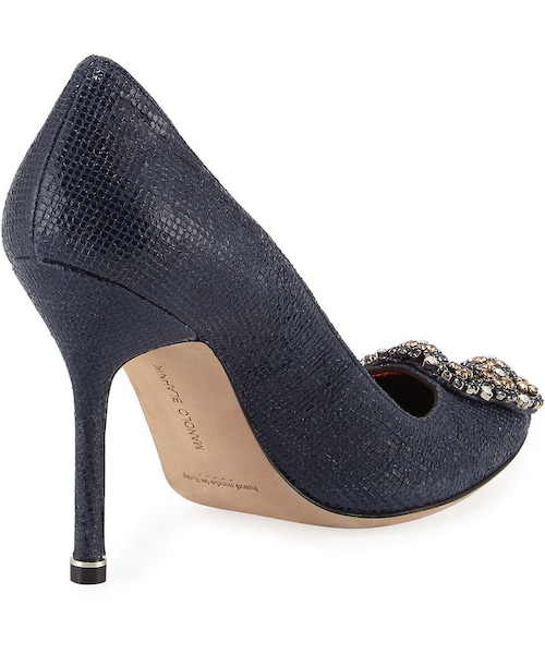 MANOLOBLAHNIK マノロブラニク クリスタル フラット パンプス 37 MANOLOBLAHNIK マノロブラニク クリスタル フラット パンプス 37｜