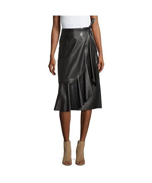 Helmut Lang leather skirt