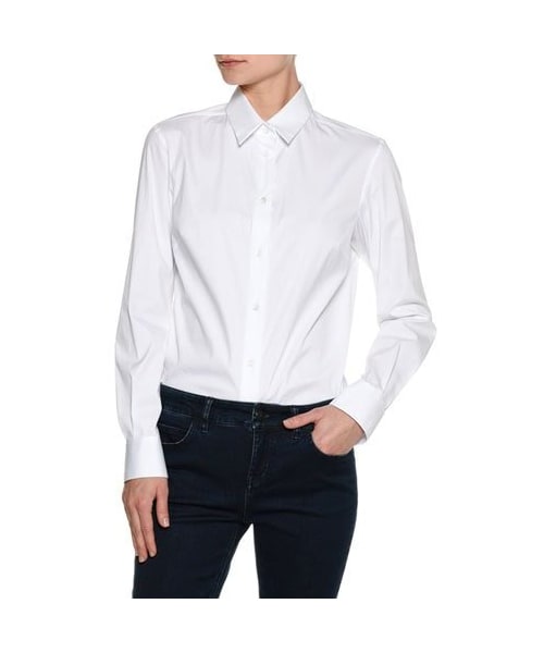 ピアッツァ センピオーネ レディース シャツ トップス Bead-Embroidered Cotton-Blend Tunic