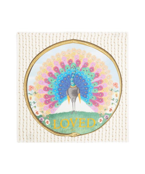 GUCCI（グッチ）の「Gucci - Loved Peacock Printed Silk Scarf - Ivory（ヘアアクセサリー・レディース・ivory・one size）」の4枚目の写真