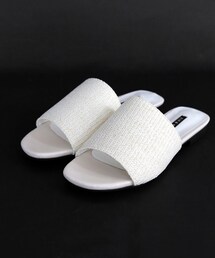 DHOLIC | レザーテイストフラットスライドサンダル(サンダル)