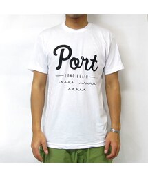 PORT LONGBEACH | PORT LONG BEACH (ポート ロングビーチ) 半袖 Tシャツ / Logo Tee - White(Tシャツ/カットソー)