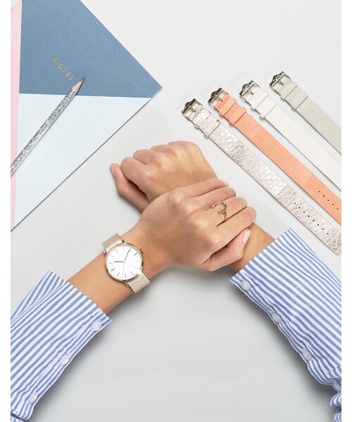 ALDO（アルド）の「ALDO Rose Gold Multi Stap Watch（アナログ腕時計 