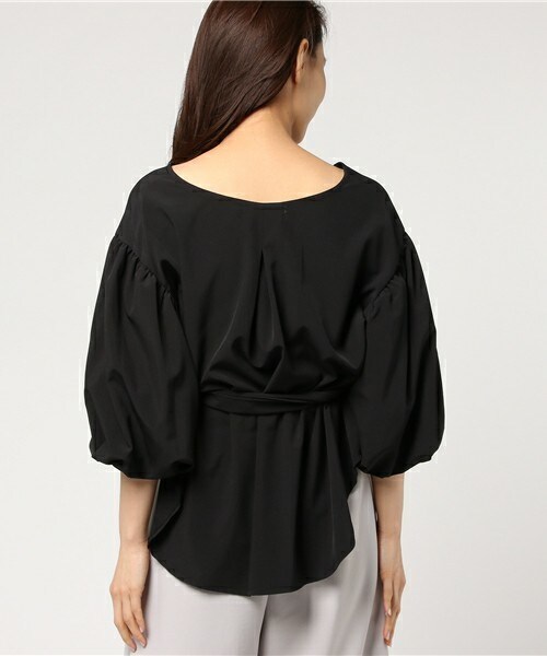 archives（アルシーヴ）の「バルーンスリーブプルオーバー（シャツ/ブラウス・レディース・オフホワイト/ブラック/オレンジ・MEDIUM）」の6枚目の写真