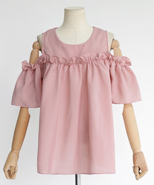 DHOLIC（ディーホリック）の「ショルダーカットアウトフリルブラウス（シャツ/ブラウス・レディース・FREE）」の6枚目の写真