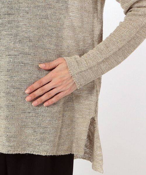 AP STUDIO  Linen Silk ボートネックプルオーバー AP STUDIO（エーピーストゥディオ）の「追加Linen/Silk ボートネック