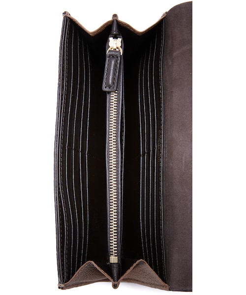 MICHAEL KORS（マイケルコース）の「Michael Kors Collection Bancroft Continental Wallet（財布・レディース・Brown・One Size）」の2枚目の写真