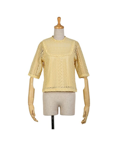 F i.n.t（フィント）の「ストライプレースヨークブラウス/F i.n.t（シャツ/ブラウス・レディース・その他）」の3枚目の写真