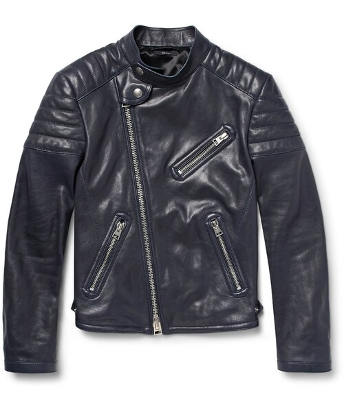 TOM FORD（トム フォード）の「TOM FORD Quilted Leather Biker Jacket ...