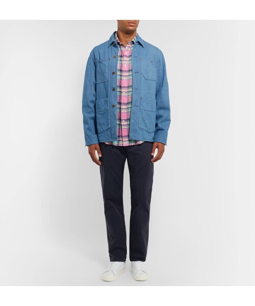 POLO RALPH LAUREN（ポロ ラルフ ローレン）の「Polo Ralph Lauren Slim-Fit Checked Linen Shirt（シャツ/ブラウス・メンズ・Pink・S/M/L/XL/XXL）」の4枚目の写真