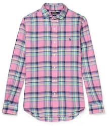 POLO RALPH LAUREN | Polo Ralph Lauren Slim-Fit Checked Linen Shirt(シャツ/ブラウス)