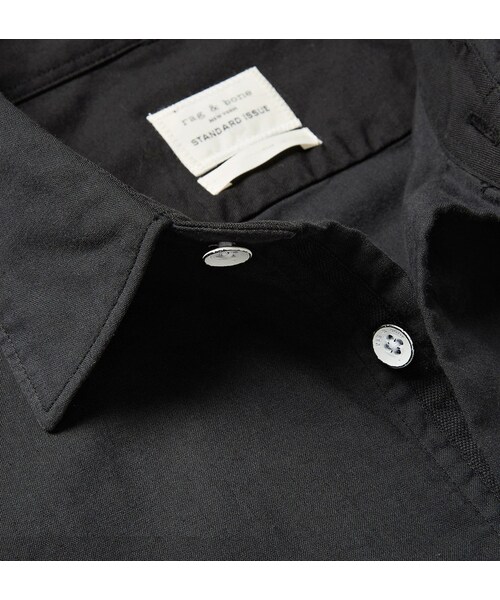 rag & bone（ラグアンドボーン）の「rag & bone Standard Issue Beach Slim-Fit Cotton Shirt（シャツ/ブラウス・メンズ・Black・XS/S/M/L/XL/XXL）」の4枚目の写真